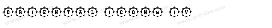 Oriental Icons IV字体转换